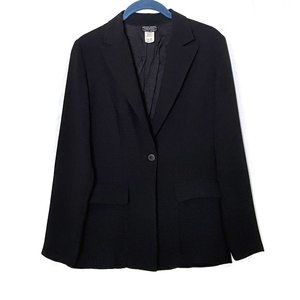 Women's business suit jacket blazer, black, size S